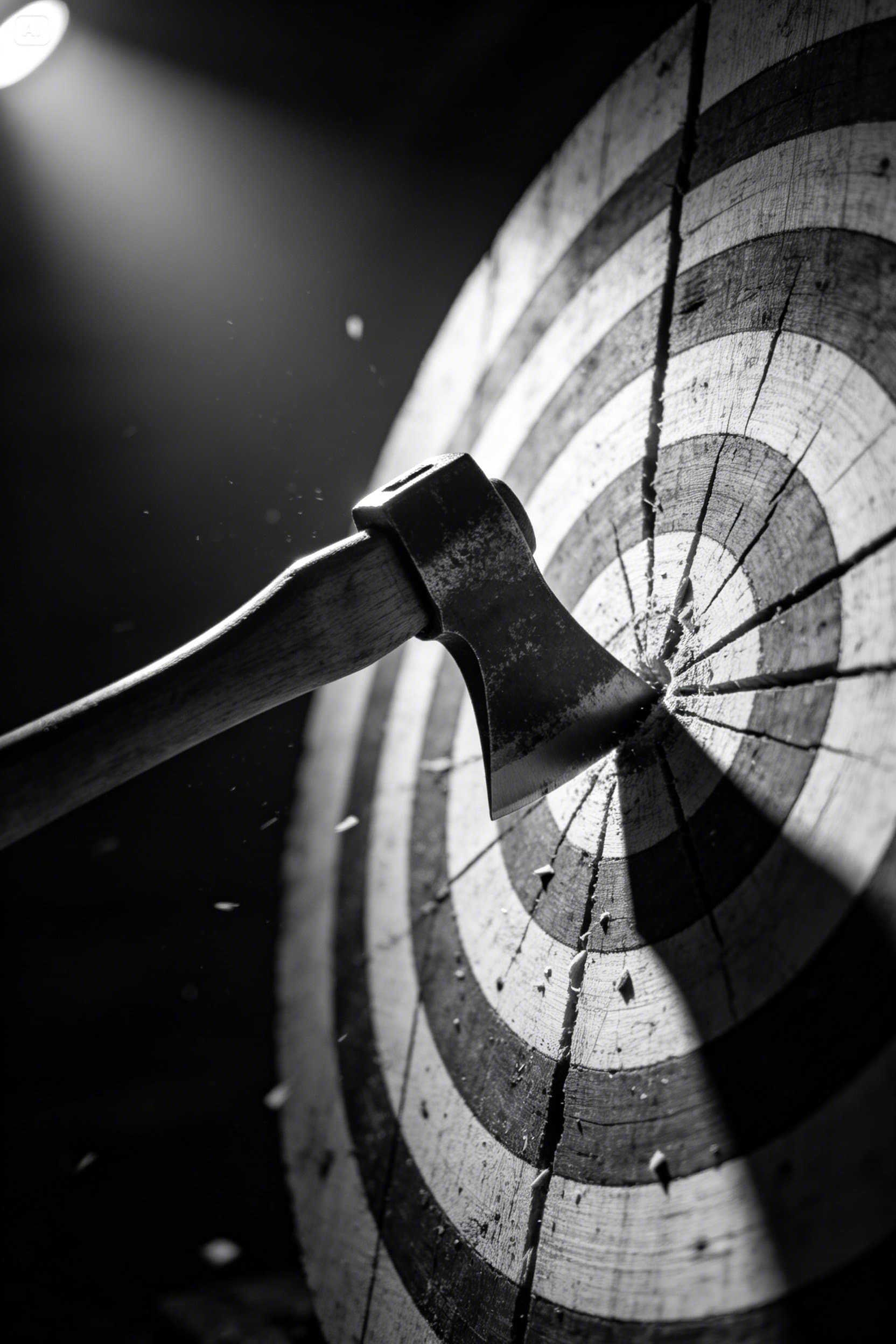 Axe throwing target